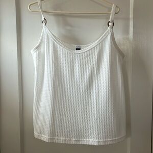 White breezy tank top